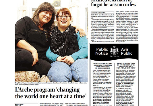 TELEGRAPH-JOURNAL | L'Arche program 'changing the world one heart at a time'