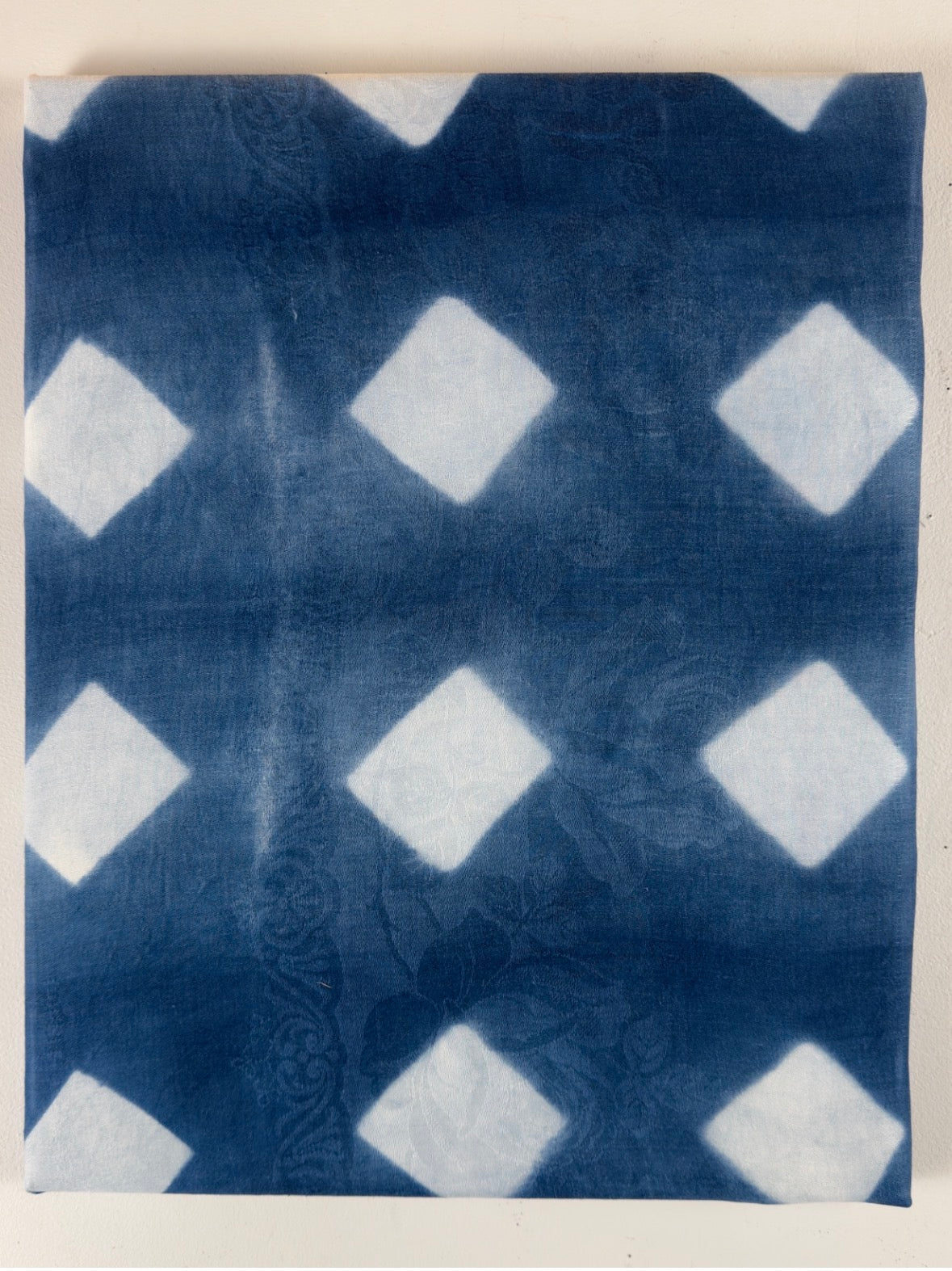 Diamonds (16x20) - Indigo dying