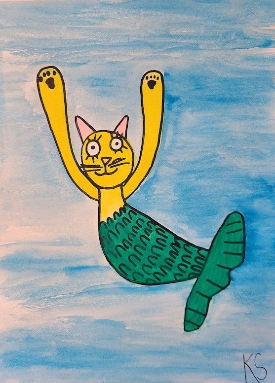 Mermaid Cat by Krista Simmons