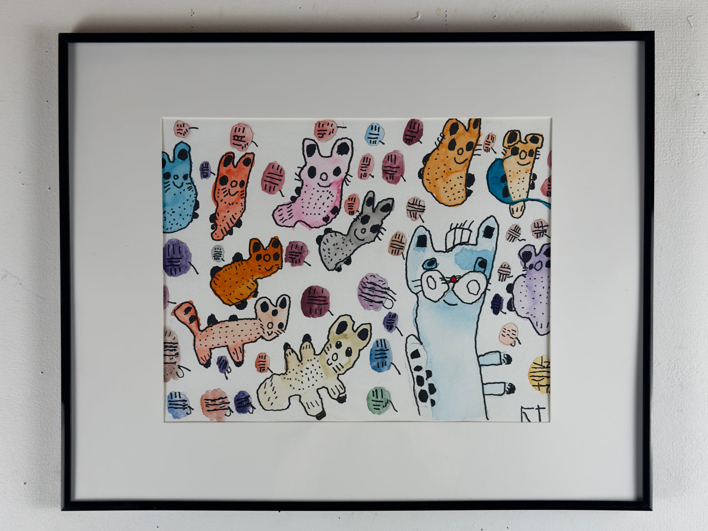 Cats & Yarn (11x15)