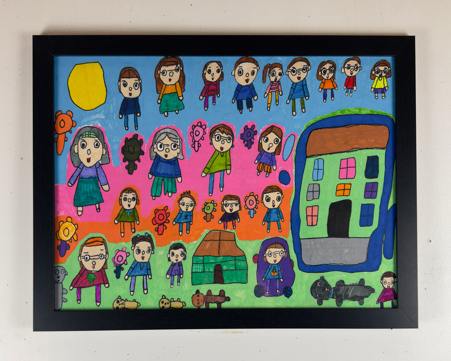 Everyone in the Garden (18x24)