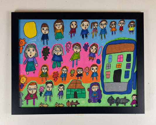 Everyone in the Garden (18x24)