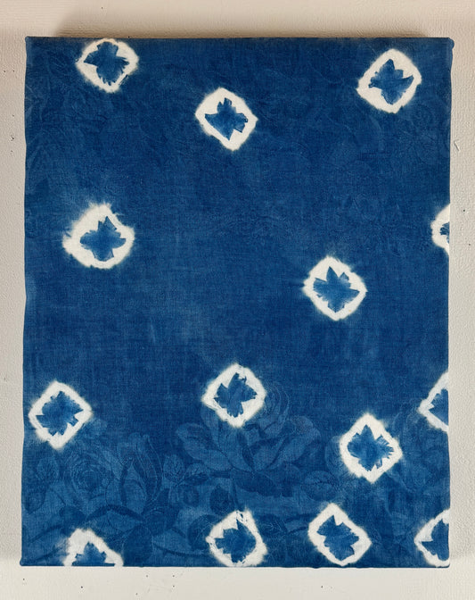 Twinkle (16x20) - Indigo dying