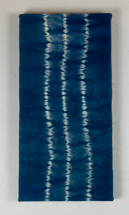 Stitched (16x20) - Indigo dying