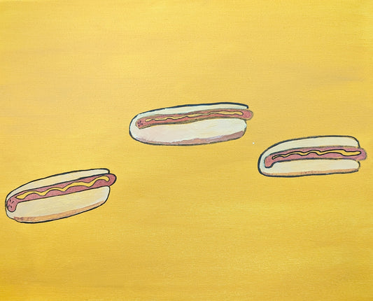 SOLD- Triple Hot Dogs by Joshua Kierstead